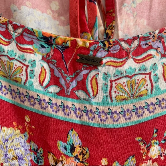 O’Neil Liame Tank Romper Red floral - Picture 2 of 15